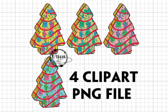 4 Christmas Tree Cake Clipart PNG Review
