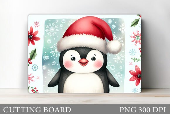 Christmas Penguin Cutting Board Design Review: A Fresh Take on Holiday Illustrations
