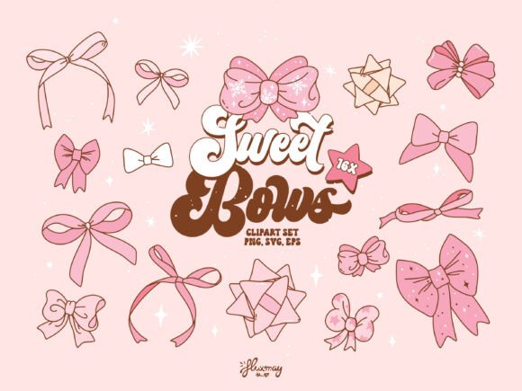 Christmas Pink Coquette Bows SVG PNG EPS Review