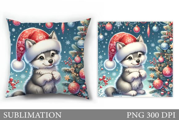 Christmas Wolf Pillow Sublimation Review