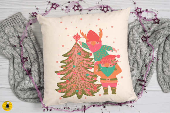 Cute Christmas Gnomes PNG: Seasonal Illustrations for Blog Design