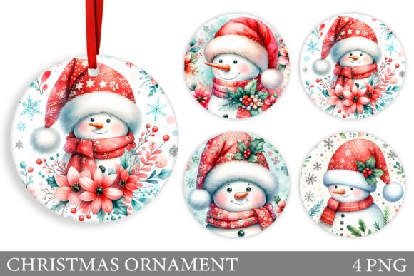 Cute Koala Christmas Ornament Design for Illustrations