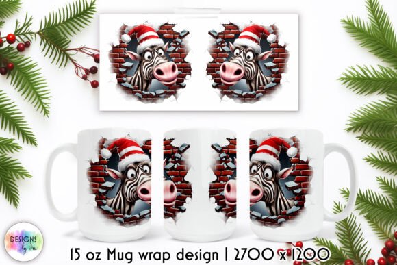 Funny Christmas Cracked Wall Mug Wrap Review: A Practical Look at This Illustrations Asset