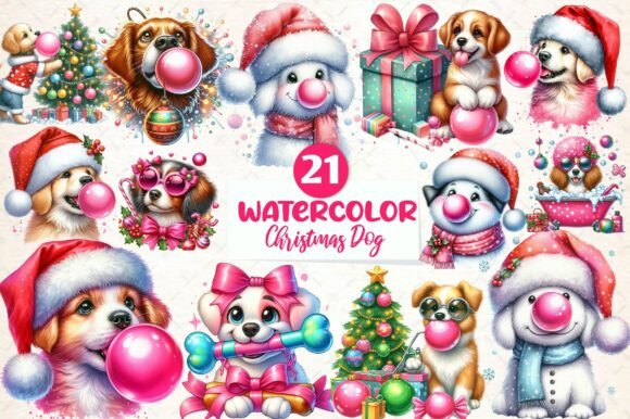 Groovy Christmas Dog and Bubblegum Illustrations Review