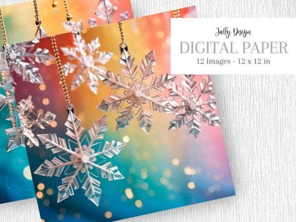 Luxury Gray Glass Christmas Snowflakes Illustrations Review