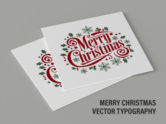 Merry Christmas Vector Typography V2 08: A Designer’s Review for Local Business Branding