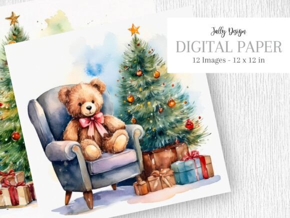 Teddy Bear Sat Besides a Christmas Tree: A Review for Editorial Illustrations